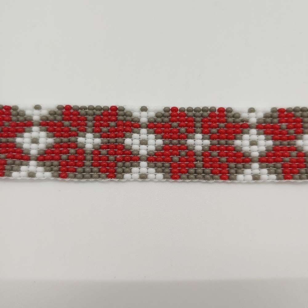 Loom Beaded Bracelet Floral Print - Picture 3 of 4